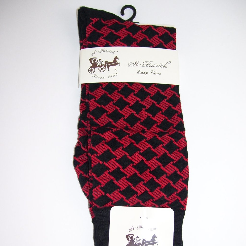 St. Patrick Red Navy Neck Tie & Socks Box 5 Set - Picture 8 of 8